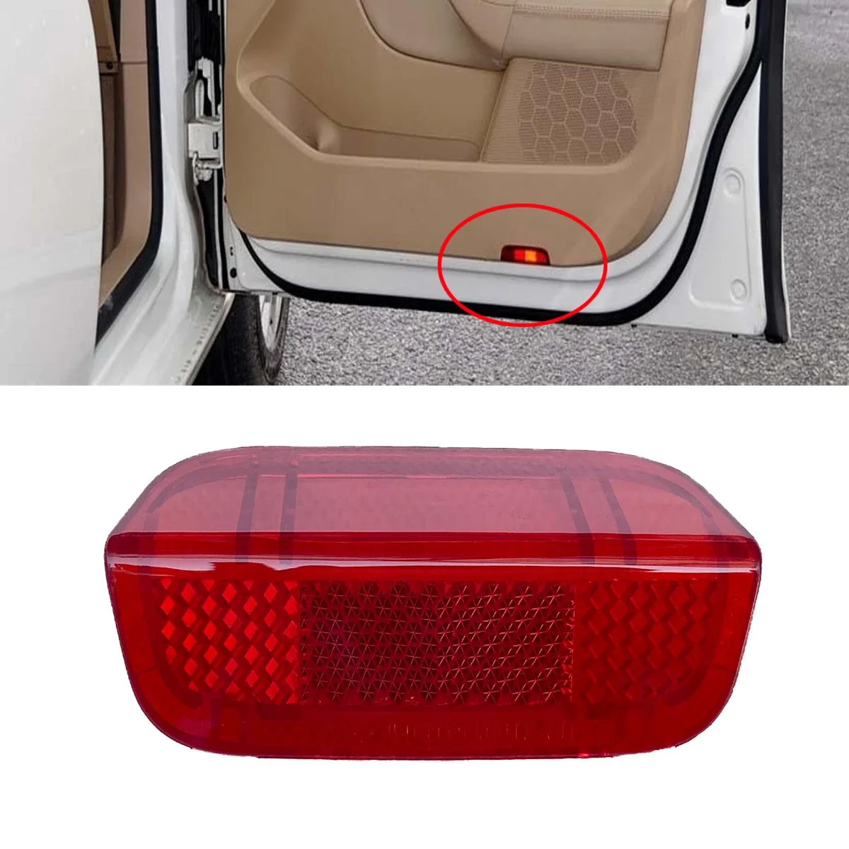 

1К 0947419 Новый красный отражатель передней внутренней панели дверей для VW Golf 5 6 MK5 MK6 GTI Jetta MK5 MK6 Passat B6 B7 CC 1KD 947419