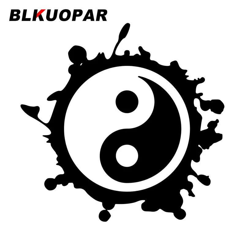 

BLKUOPAR Ying Yang Silhouette Funny Car Stickers Occlusion Scratch Waterproof Decal Personality Car Styling Bumper Refrigerator