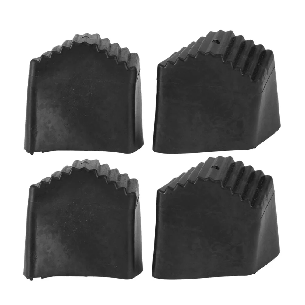 

4 Pcs Ladder Foot Feet Folding Bracket Stand Attachment Rubber Multi-function Cover Ladders