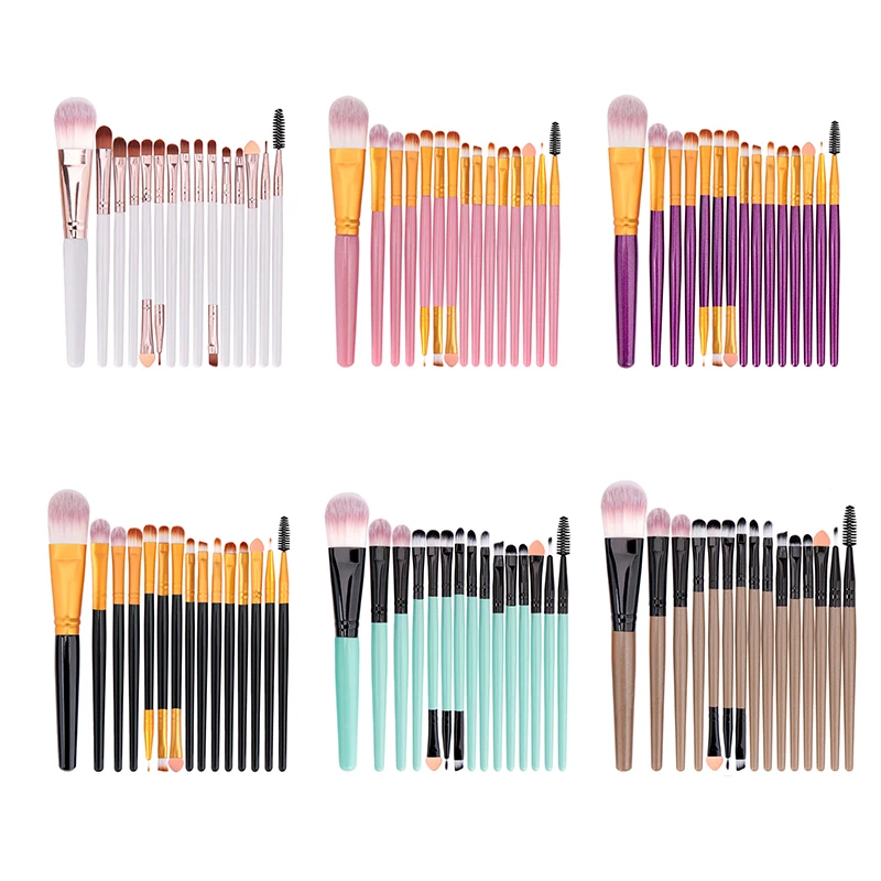 

Sdatter 6PCS-15PCS Makeup Brush Set Cosmetict Makeup For Face Make Up Tools Women Beauty Professional Foundation Blush Eyeshadow