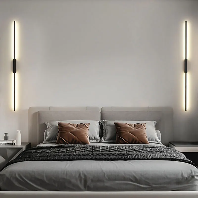 Modern Minimalist Long Wall Light Nordic LED Room Decor Lamp For Bedroom Living TV Simple Home Lighting Fixture