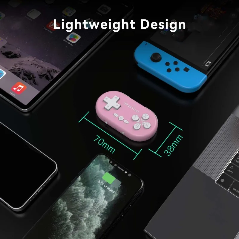 Фото Мини-контроллер SHANWAN с Bluetooth, размером с брелок, для Nintendo Switch №4