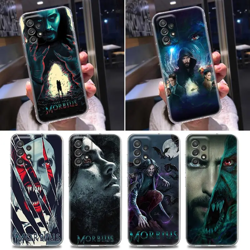 

Silicone Clear Case For Samsung Galaxy A52 A51 A53 A72 A71 A32 A31 A41 A22 A11 5G Soft Cases Cover Marvel Morbius Dr. dark night