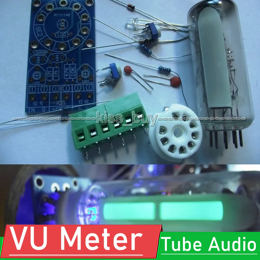 

Magic Eye 6E2 EM87 6UH6 EM84 Tube Audio Indicator VU Meter Driver LOW Level Kits diy