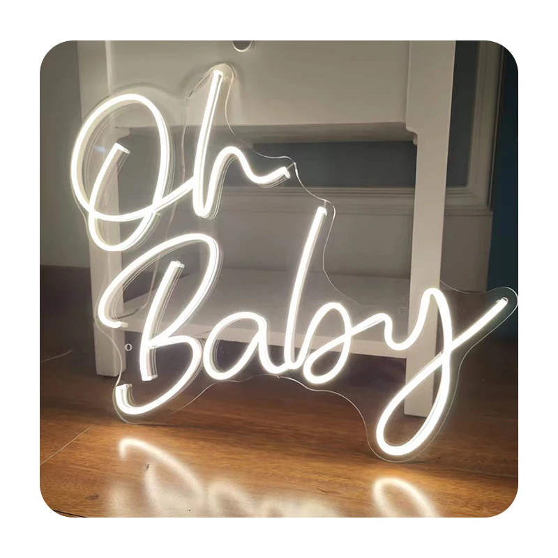 

2022 hot selling custom Party Wedding led neon letter decoration factory direct sales wholesale oh baby neon signs