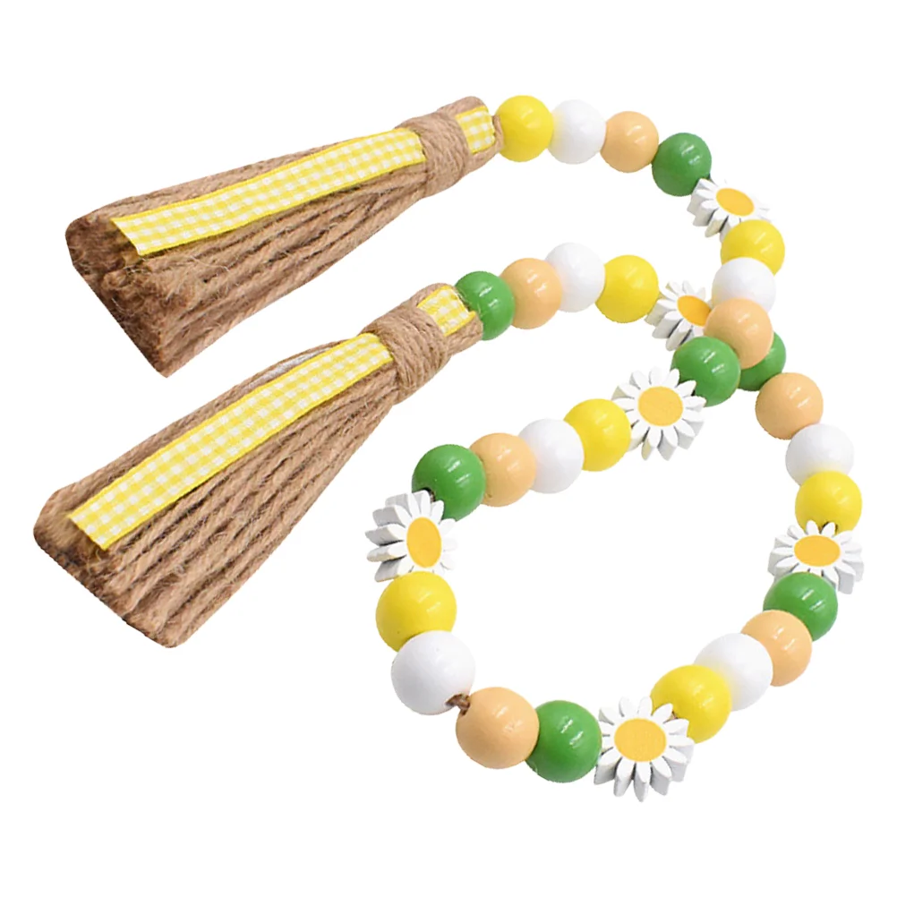 Деревянные бусины подсолнечника весенний декор украшения для дома поднос