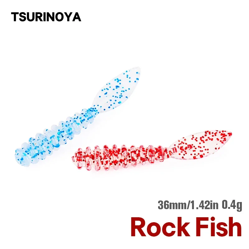 TSURINOYA Ajing Rock Fish 10 шт. 36 мм 0 4 г мягкая приманка для рыбалки PROMENADE UV мягкие приманки