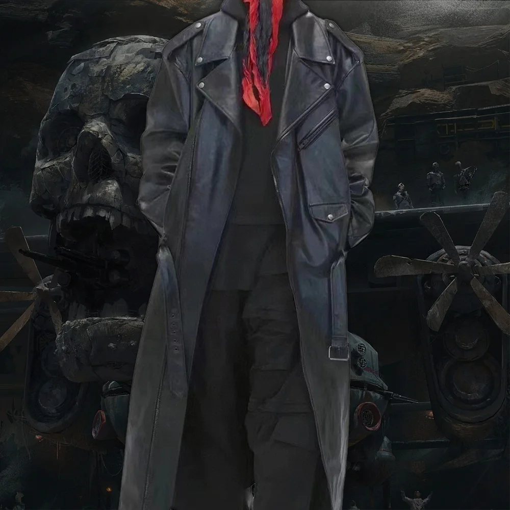

NIGO Black Leather Vintage Long Jacket Ngvp #nigo6657