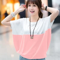 2022 trend top summer korean womens harajuku loose bat shirt student ladies street casual short sleeved t shirt
