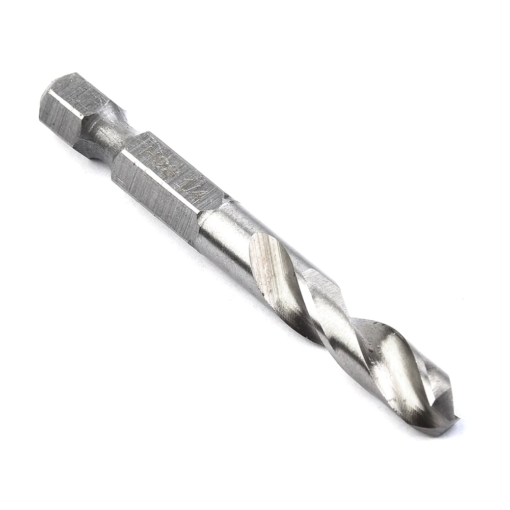 

5pcs Stubby Drill Bit Set For Metal Quick Change 1/4" Hex Shank High-speed Steel 3/32'' 1/8'' 3/16'' 1/4'' 5/16'' Drill Bits