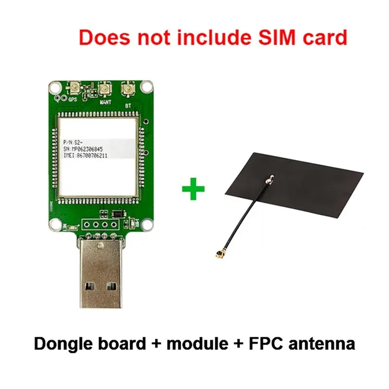 Фото CABE-Simcom A7672E USB-ключ LTE CAT1 Модуль SIMCOM A7672E-FASE Поддержка разрыва для Европы/Среднего Востока/Африки №2