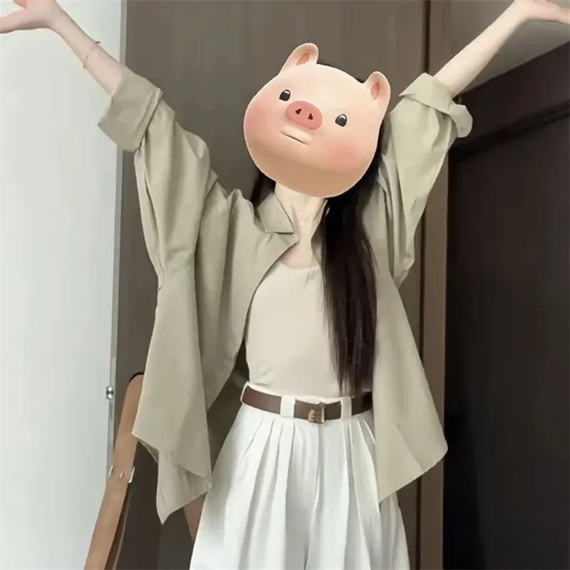 2024 женские солнцезащитные рубашки топы пальто женский новый кардиган с длинными