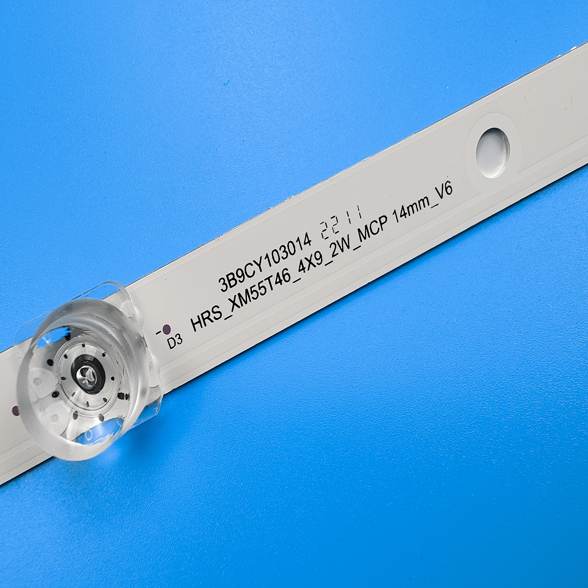 Фото 1 комплект, 4 светодиодный ных ленты для подсветки UN55NU7095G HRS_XM55T46_4X9_2W_MCPCB 14 мм _ 0 E47 IC-B-VZAA55DB05 №3