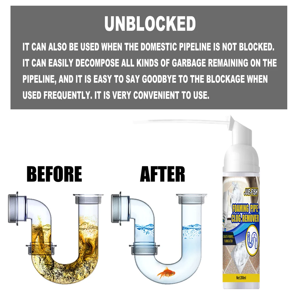 

Pipe Dredge Deodorant Drain Tub Quick Foaming Toilet Cleaner Bath Bomb Vanity Bathtub Sink Pipe Shower Cleaning