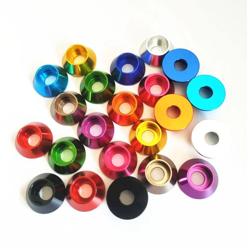 10/5pcs aluminum washer M2 M2.5 M3 M4 M5 M6 M8 Corlorful anodized Aluminum Alloy Cap Head Gasket washer for RC parts