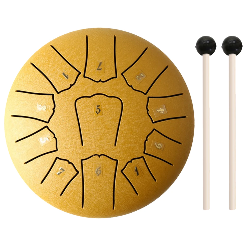 Стальной барабан для языка с чехлом 6 дюймов 11 заметок музыкальная книга пальцев