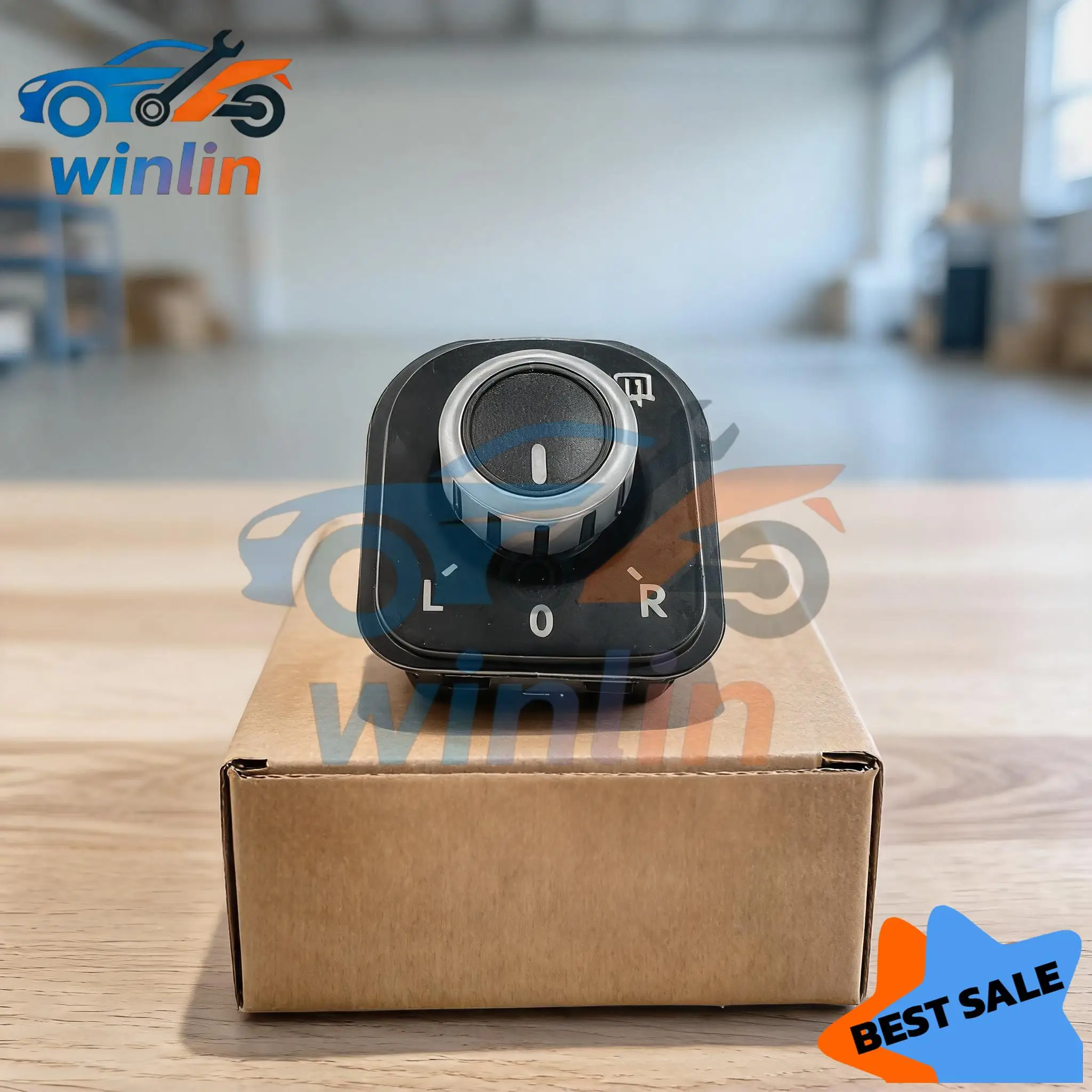 Фото Переключатель зеркала OEM 5ND959565B 5K1959565 для Volkswagen Passat Tiguan EOS Jetta Golf, передний левый, сторона водителя №3
