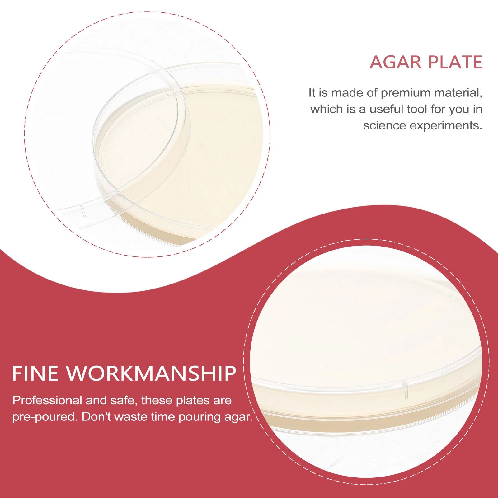 10 шт. тарелка с питательным агаром предварительно обращенные тарелки Петри