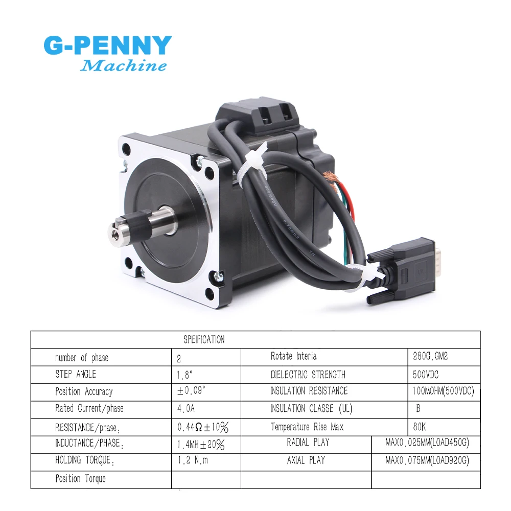 G-PENNY JMC Nema34 Комплект шагового двигателя с замкнутым контуром 4 5 Нм 2HSS86H + 86HS45N
