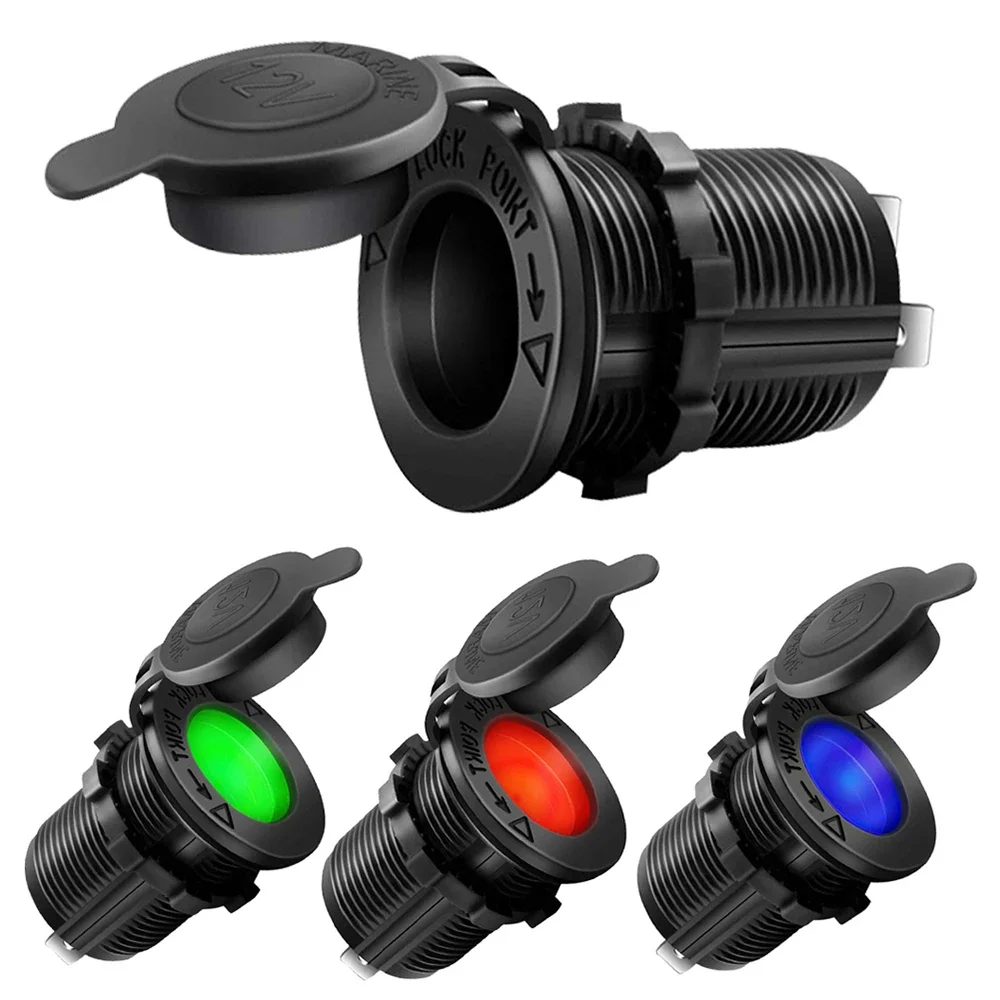 Автомобильный прикуриватель розетка 12 В 24 адаптер вилка для мотоциклов разъем