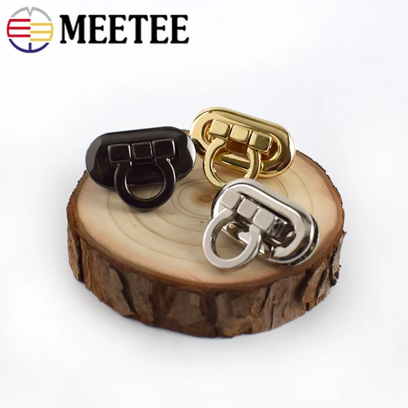 5pcs Meetee Metal Turn Twist Lock Buckles Women Bag Handbag Closure Decoration Clasps DIY Leather Craft Hardware Accessories | Дом и сад