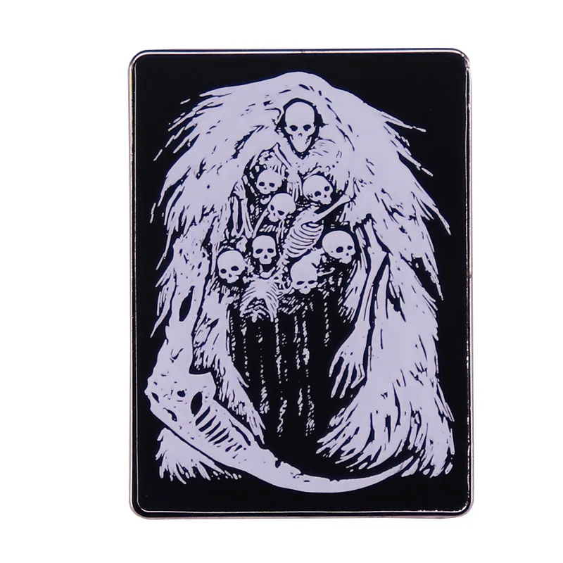 

The Gravelord Nito Skeleton Skull Art Enamel Brooch Pin Jacket Lapel Metal Pins Brooches Badges Exquisite Jewelry Accessories