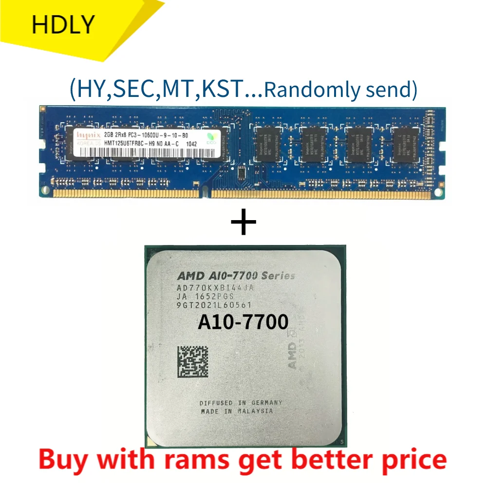 Четырехъядерный процессор DDR3 2G 1333 МГц со стандартом Φ A10 7700K 7700 3 4 ГГц AD770KXBI44JA Socket FM2