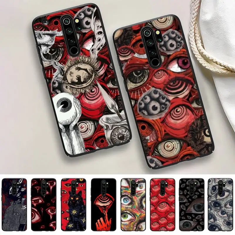 

Scary Face Eyes Phone Case for Redmi 5 6 7 8 9 A 5plus K20 4X S2 GO 6 K30 pro