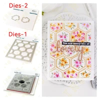 hexagon metal cutting dies stamps scrapbook diary secoration embossing stencil template diy greeting card handmade 2022 new