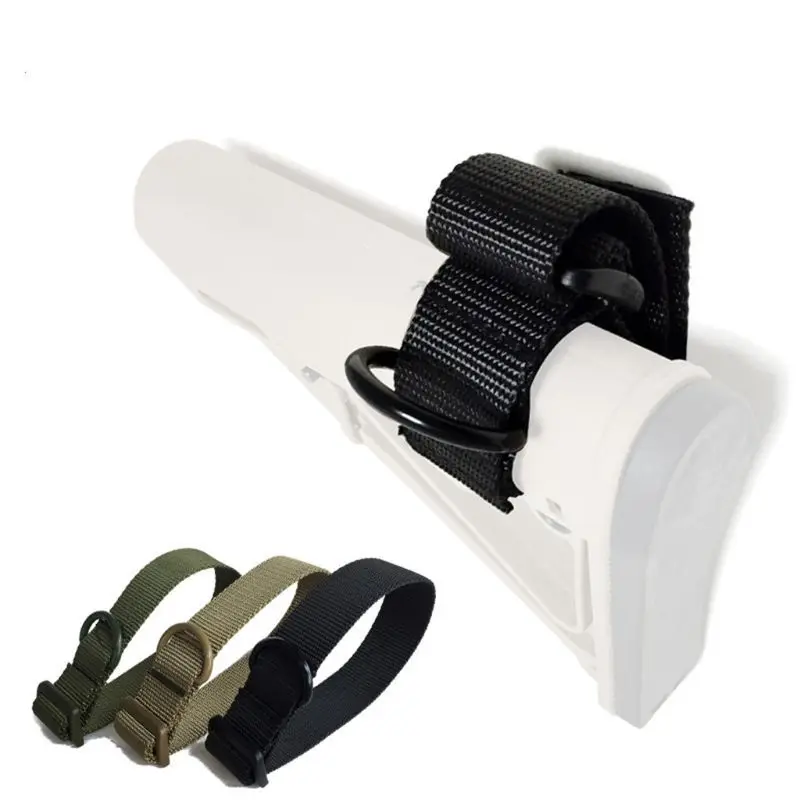 

11UE Nylon Hunting Belt Replacement Adjustable Safety Shoulder Strap Hunting Sling Adapter Holder with D Shape Ring