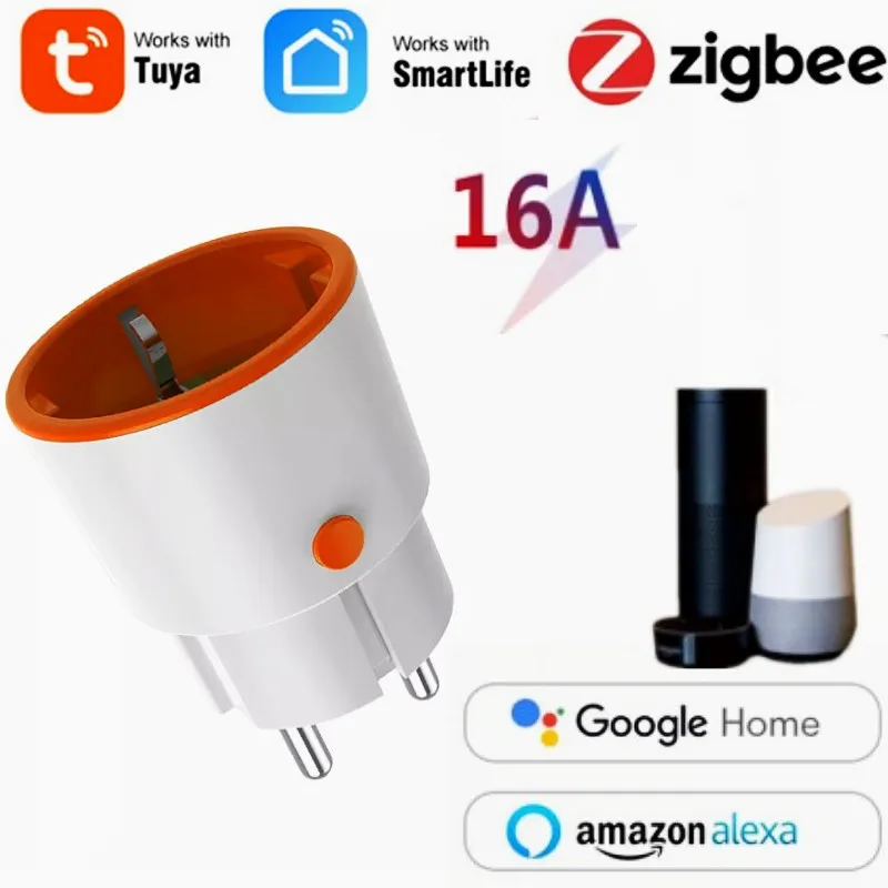 

Смарт-розетка Tuya Zigbee 3,0 с евровилкой, 16 А, 3680 Вт
