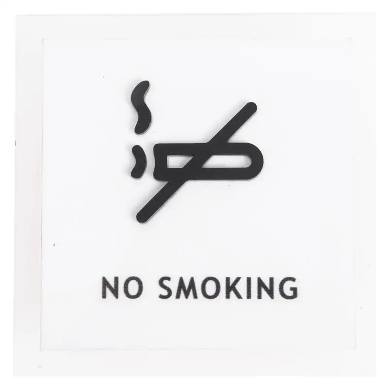 

No Smoking Indicator Public No Smoking Sign Acrylic Warm Reminder for Hotel