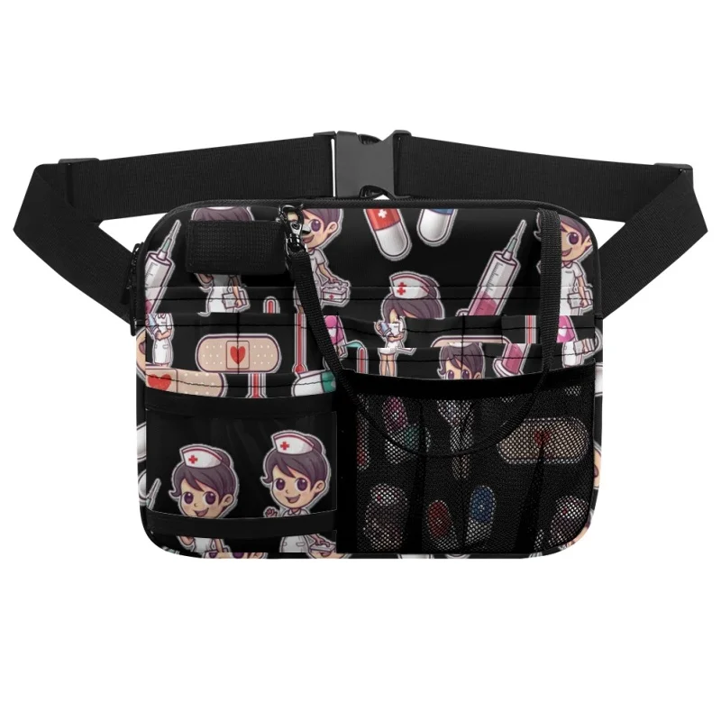 Twoheartsgirl Nurse Storage Waist Bag Practical Nursing Belt Organizer Pouch for Scissors Care Tool Portable Storage Fanny Pack