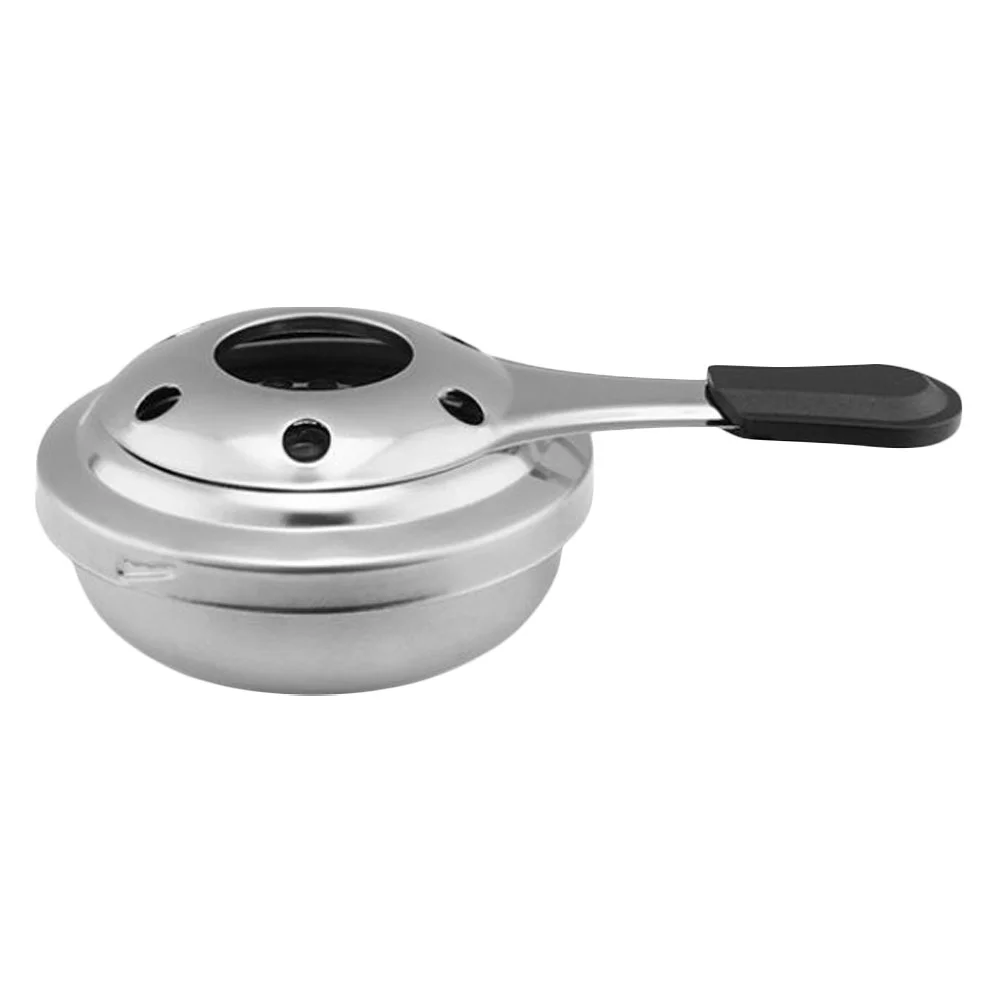

Stainless Steel Chafer Wick Fuel Holder with Cover Party Fuel Cans Round Fuel Box for Buffet Barbecue Party