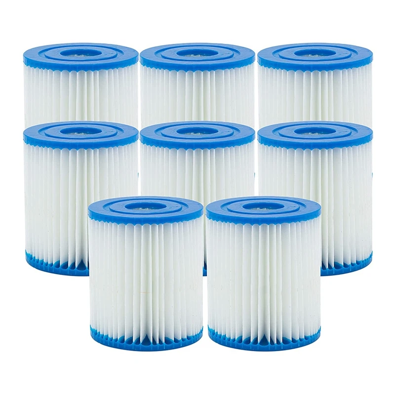 

8Pcs Swimming Pool Filter For Bestway Type I,Hot Tubs Filter For Pool Size I Filter For Whirlpool Filter Spa,Pool Filter