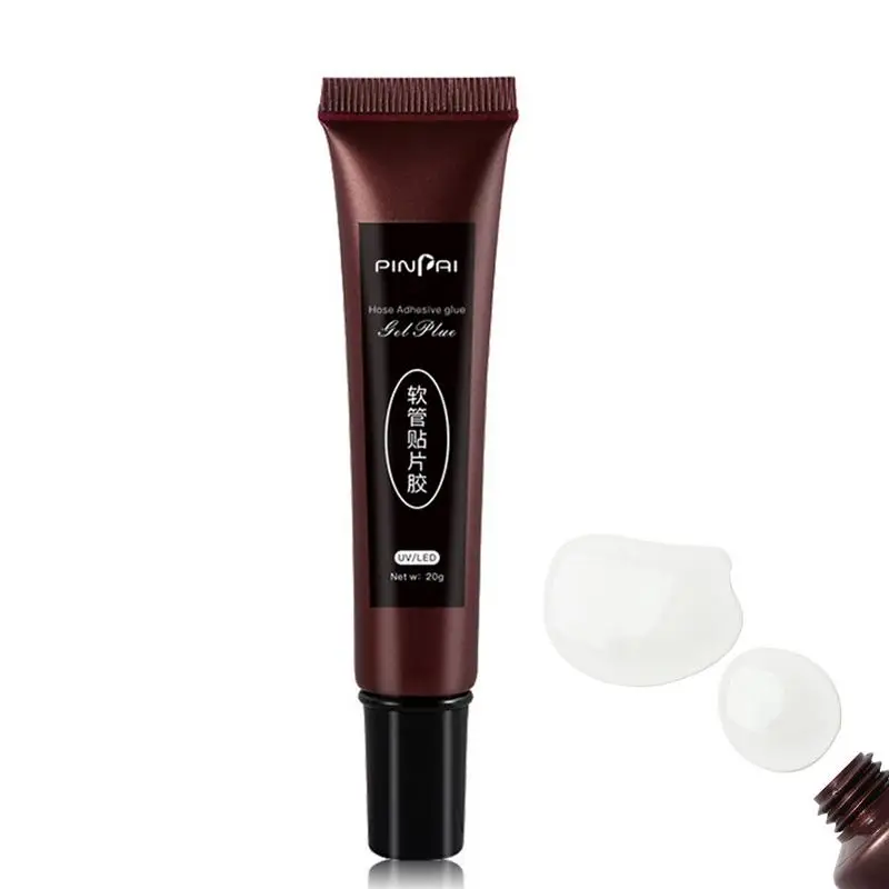 

Супер-сильный клей для ногтей, 0,7 унции, гель для прессования и накладных ногтей, прочный, легко наносится, профессиональный клей для накладн...