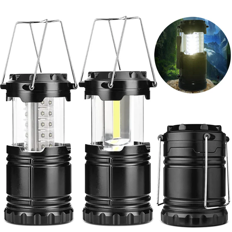 

Camping Lanterns Battery Operated Collapsible Portable Lamps Outdoor Camping Light for Hiking Garden Hurricane Emergency Outages