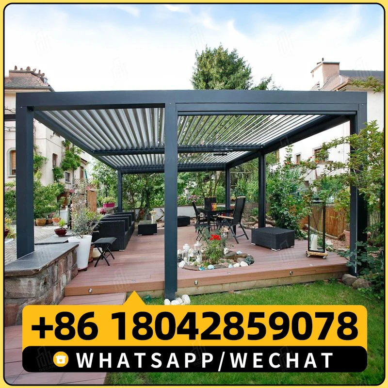 Уличная Роскошная беседка Youya с люверсами водонепроницаемая наружная для жалюзи
