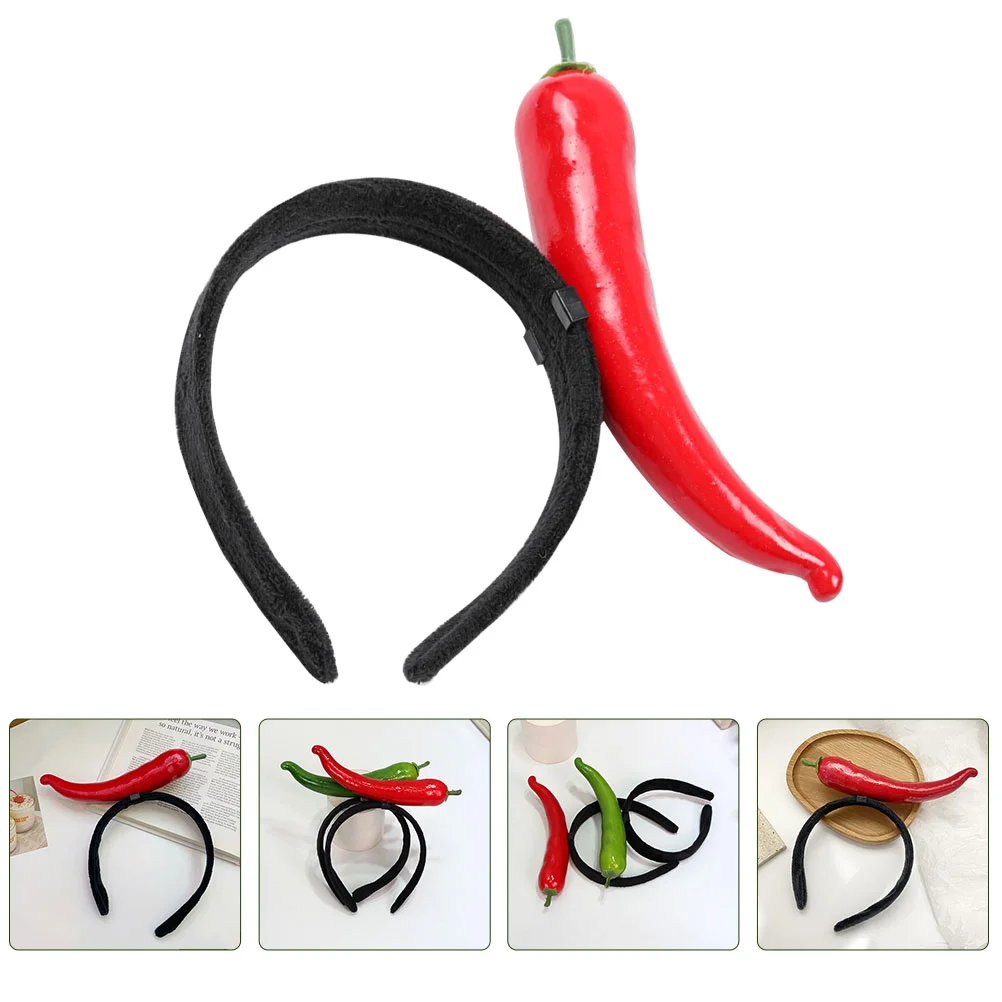 

Chili Design Hair Band Women All-match Hair Hoop Festival Hair Ornament