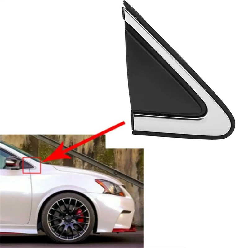 

Front Left/Right Rearview Mirror Triangle Plate Trim for Nissan Sentra 2013-2019 96319-3SG0A 96318-3SG0A