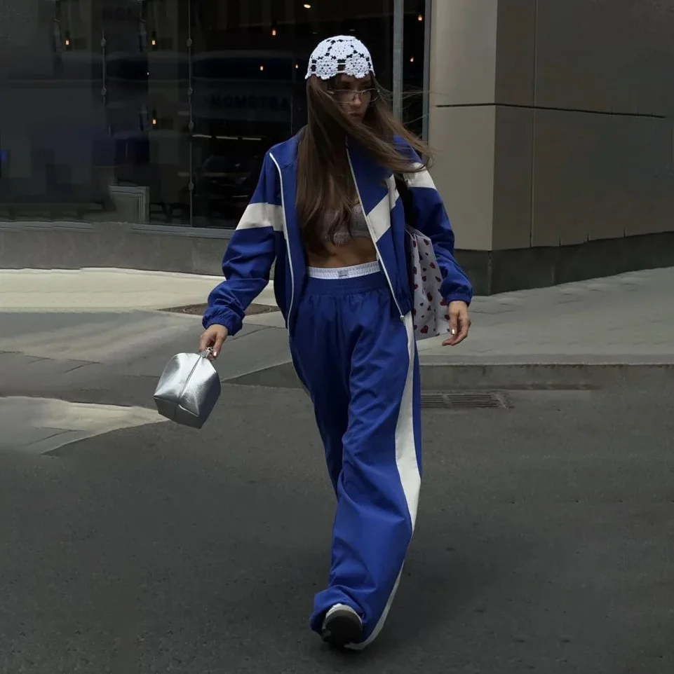 Комплект женский спортивный из двух предметов повседневная куртка с длинным