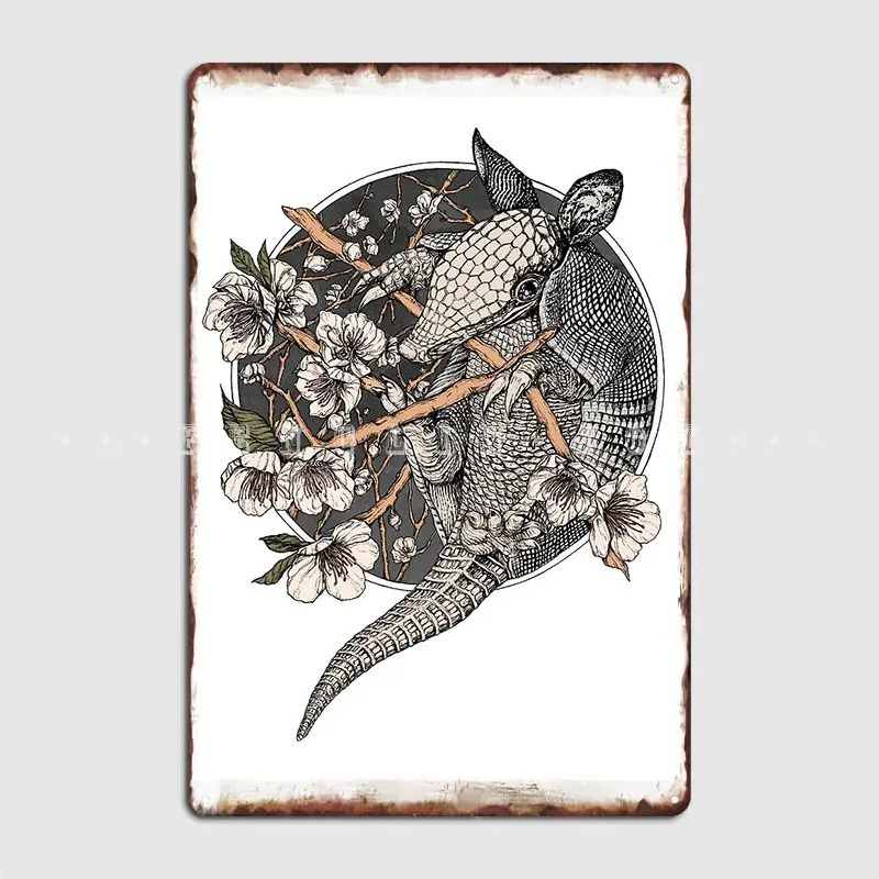 

Armadillo Poster Metal Plaque Club Home Cinema Wall Decor Custom Tin Sign Poster