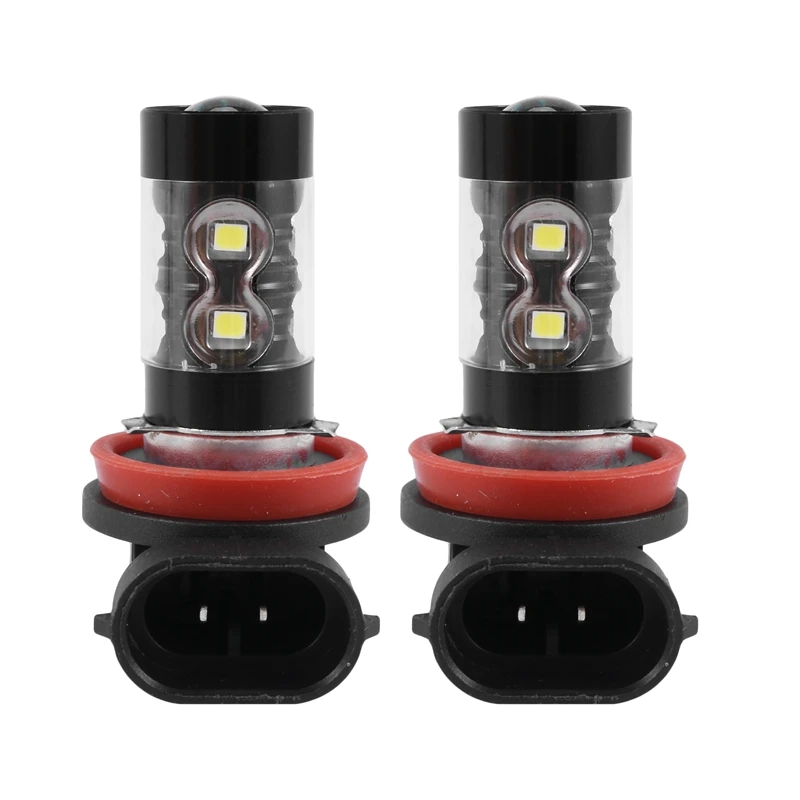 

2 шт./упаковка, Сверхъяркие светодиодные лампы H11/H8 10-SMD 50 Вт