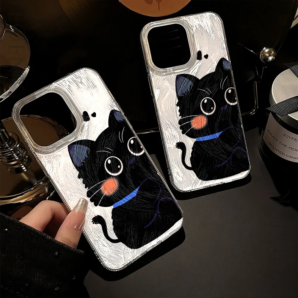 Чехол для Телефона iPhone 12 13 16 11 14 15Pro Max XS X XR 8 15 7Plus SE 2022 милый мягкий чехол с