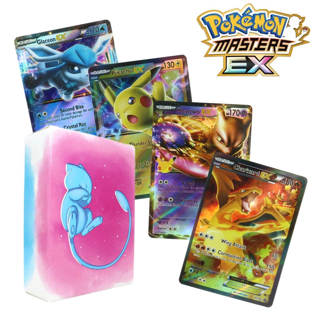 

20-300pcs English Pokemon Card Vstar Vmax GX EX Tag Team EX Mega Game Battle Trading Collection Original