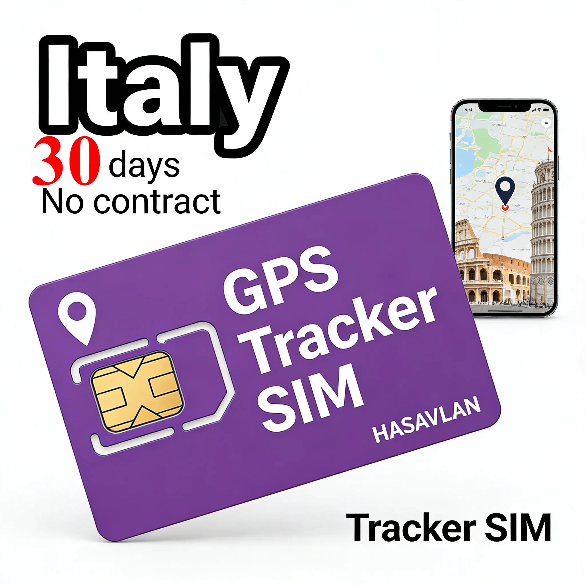 Фото SIM-карта для трекера, без контракта, предварительно нарезана на 3 размера, 4G Cat4 LTE M2M IoT, без контракта, 30 МБ/30 дней для TK905 S20, ZOVAGOLO ITALY №2