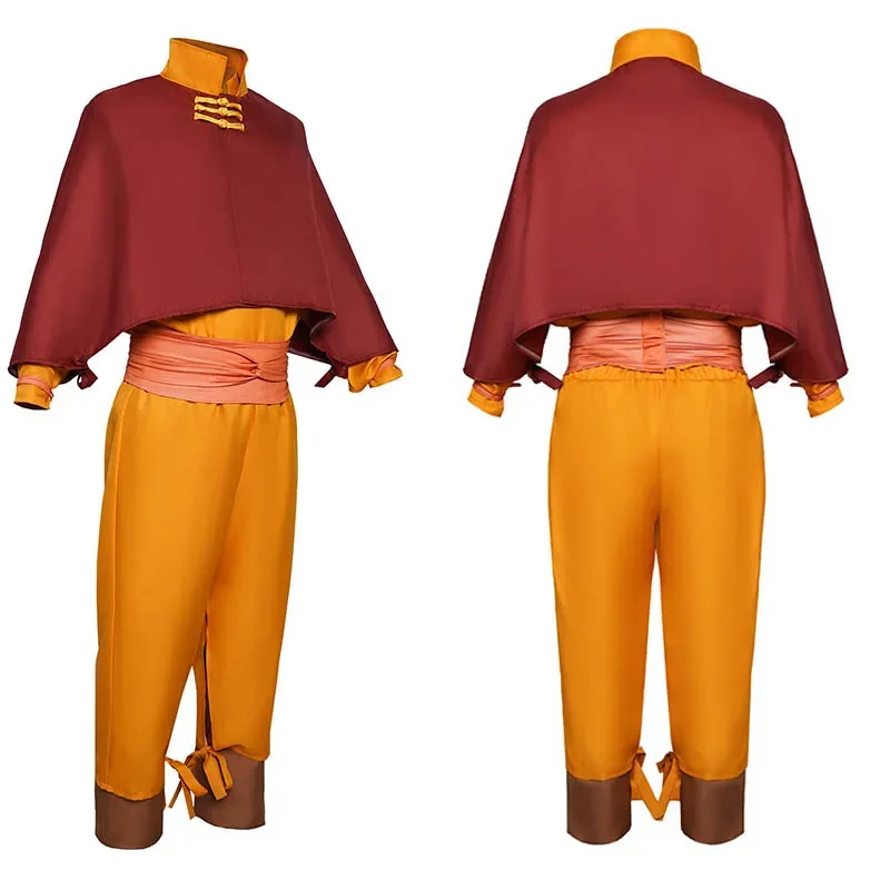 Костюм для косплея Aang 2023 издание Aar The Last Airbender ролевая игра Хэллоуина аниме Comic Con