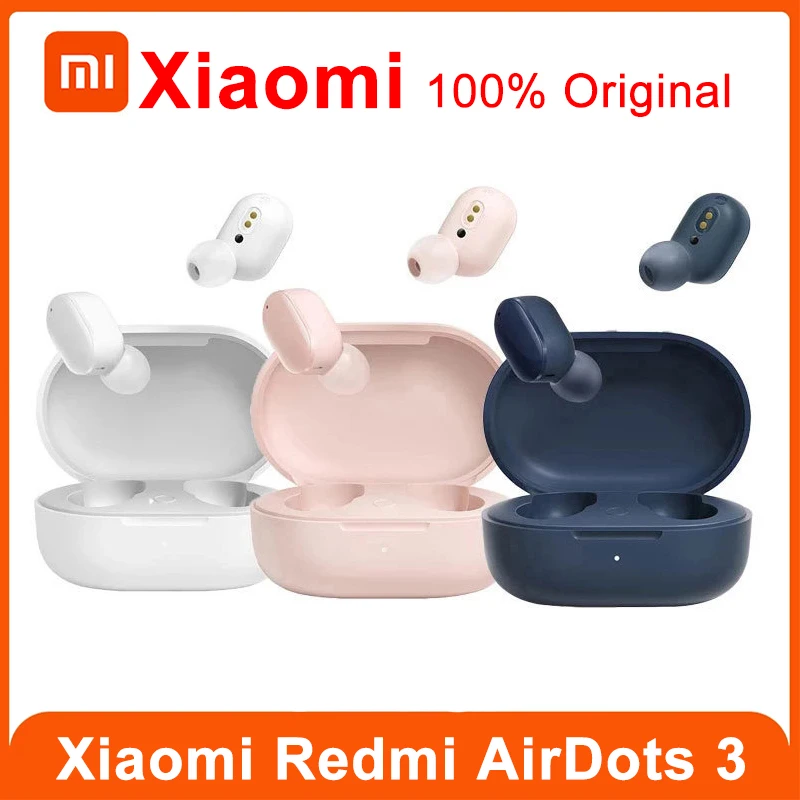 

Xiaomi Redmi Airdots 3 портативные наушники китайская версия TWS Mi True Wireless Bluetooth 5,2 наушники-вкладыши Спортивные Беспроводные наушники