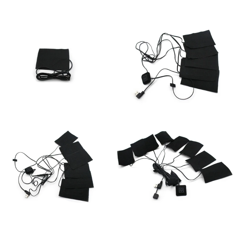 

Электрический тканевый обогреватель с USB, портативные нагревательные подушки, нагревательный элемент, инструмент для улицы, зимнее Походное пальто, обогреватель, обогрев 667A