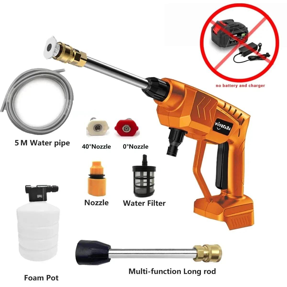 

Беспроводной автомойка WOYOFADA 18В